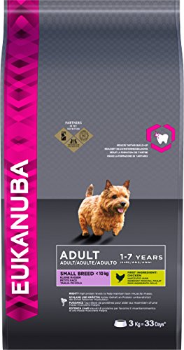 Eukanuba Premium Hundefutter für kleine Hunde, Trockenfutter mit Lachs & Reis (1 x 3 kg)