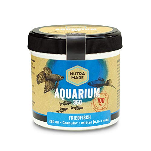 Nutramare Aquarium360 Friedfisch 250ml | Hochwertiges Fischfutter für Friedfische, Granulat mit Spirulina
