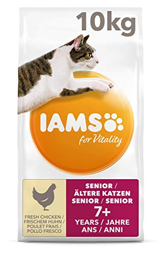 IAMS for Vitality Senior Katzenfutter trocken mit frischem Huhn 10kg