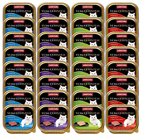 animonda Vom Feinsten Adult Katzenfutter, Nassfutter für ausgewachsene Katzen, Fisch und Fleisch Mix, 32 x 100 g