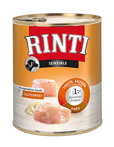Rinti Hundefutter Sensible Huhn & Reis 800 g, 12er Pack (12 x 800 g)